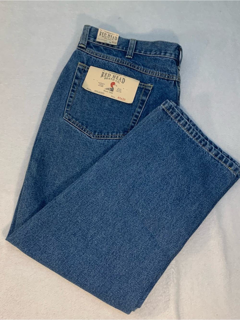 RedHead Big Men’s Classic Blue Jeans Five Pocket 40x30 New With Tags